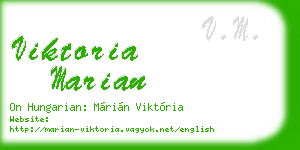 viktoria marian business card